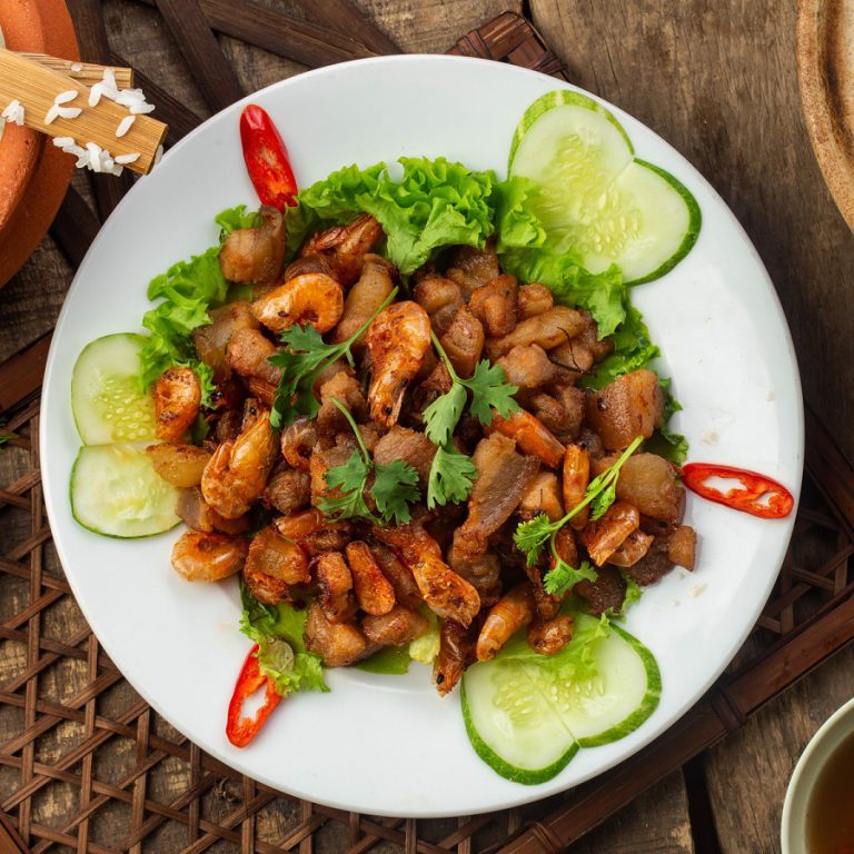 Ba Chỉ Rim Tôm