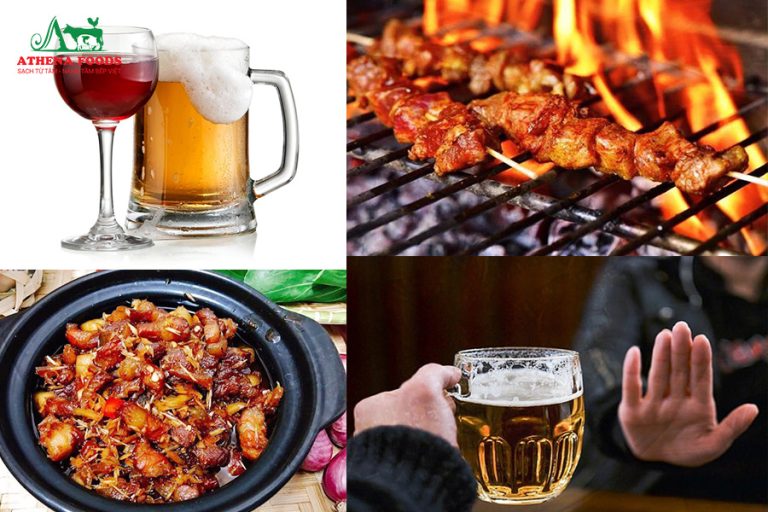 Cảnh báo: Thịt kho, thịt nướng nếu kết hợp với rượu bia gây nhiều tác hại